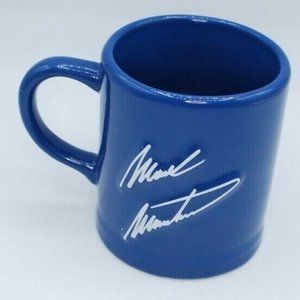 Nascar Mark Martin Roush Racing Coffee Cup Mug Blue White